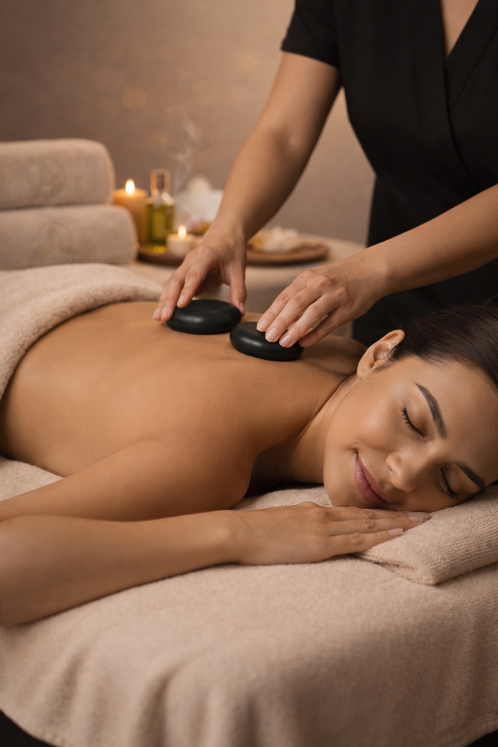 Professional hot stone massage in Turin